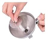 Funil Aço Inox Com Peneira Coador 11cm Profissional
