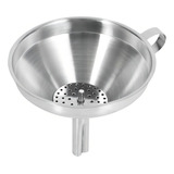 Funil Com Peneira Coador Aço Inox 15cm Profissional Coquetel