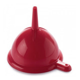 Funil Grande De Plastico Universal 15cm Vermelho Plasutil
