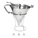 Funil Inox Dosador Confeiteiro Pinoquio 3 Bicos
