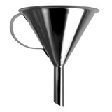 Funil Multiuso Aço Inox 304 Grande Até 10l Com Alça