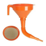 Funil Polieitileno Com Extensão Flex E Peneira 2604 3101