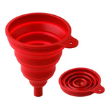 Funil Retrátil Silicone Dobrável 10 Cm Cozinha Antibactéria