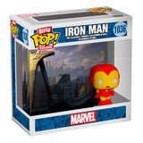 Funko Bitty Pop Deluxe Marvel Homem De Ferro E Torre Dos Vingadores