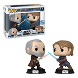 Funko Pop! Count Dooku Vs. Anakin Skywalker 2 Pack Exclusivo