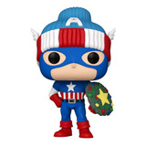 Funko Pop Marvel Capitão América Holiday 1438