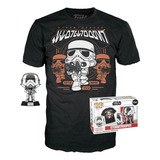 Funko Pop Tee Star Wars Stormtrooper S 4 75 Polegadas