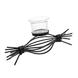 FUNOMOCYA Ornamento Castiçal Castiçais Castiçal De Mesa Castiçal De Fio De Ferro Decoração De Mesa Suporte De Tealight De Fio De Ferro Castiçal De Festa Vela De Chá Arame De Ferro