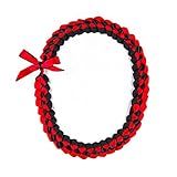 Fuqimanman2020 Colar De Flor Kukui Preto Kukui Leis Com Fecho De Gravata Borboleta Fecho De Laço Contas De Concha De Coração De Acrílico Ajustável Para Acessórios De Festa De Formatura Do Ensino Médio Fita Corda Fita