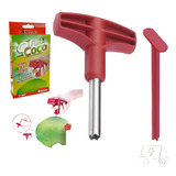 Fura Coco Furador Perfurador Manual Abridor Inox Prático