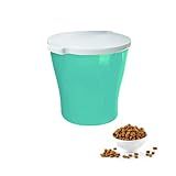 Furacão Pet Porta Ração Redondo Para Racao 3 5 Kg - Verde Tiffany