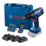 Furadeira Bosch Professional Gsb 180 li Sem Fio De 1900 Rpm C 2 Baterias E Carregador