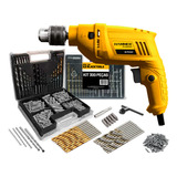 Furadeira De Impacto Elétrica Profissional 570w 3 8 127v Fi 2000 Hammer Com Jogo De Brocas Bits E Buchas 300 Peças