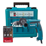 Furadeira De Impacto Makita 760w Hp1640kx1 1 2 Pol Brocas