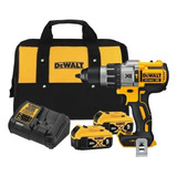 Furadeira Dewalt Dcd996 20v 2 Baterias 5ah Carreg Biv Cor Amarelo