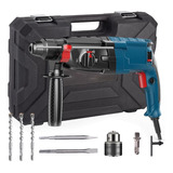Furadeira Impacto 1200w 3000rpm Profission Cor Azul110v 220v