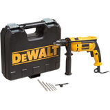 Furadeira Impacto Dewalt 710w Dwd502ka Maleta E Brocas Cor Amarelo Frequência 50 Hz 60 Hz 220v