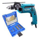 Furadeira Industrial Impacto 1 2 Pol Makita Kit Maleta Evald