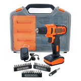 Furadeira Parafusadeira 3 8 12v Black Decker Ld12sc Outlet Cor Laranja 110v 220v