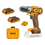Furadeira Parafusadeira Impacto 3 8 C 2 Baterias 20v Bivolt Cor Amarelo Frequência 50 60 Hz 110v 220v