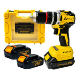 Furadeira Parafusadeira Impacto Sem Fio 2 Baterias 21v Brushless 3 8 10mm Gorillaz Gpb 100 Bivolt Com Maleta