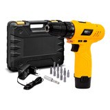 Furadeira Parafusadeira Maleta 12v Bivolt Com Acessórios