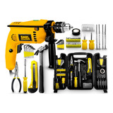 Furadeira Parafusadeira Martelete 1 2 500w C Jogo 200 Peças