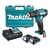 Furadeira Parafusadeira Sem Fio De 10mm Makita Df333dwye Accesorio Com Maleta De Transporte 127 220v