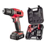Furadeira Parafusadeira Sem Fio De 10mm Mondial Fpf 06m Accesorio Com Maleta De Transporte 100v 240v 50hz 60hz