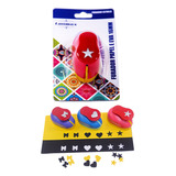 Furador Papel E Eva 16mm Artesanato Coração Estrela Laço