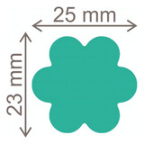 Furador Scrapbook Jumbo Eva Flor 6 Pétalas 2 5cm Toke E Crie Forma Da Perfuração Flor 6 Pétalas Cor Verde