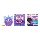Furby 2023 Hasbro Boneco Animatrônico Smart Púrpura Coral
