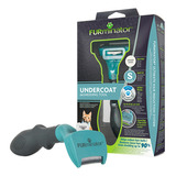 Furminator Gatos Pelo Curto Pequeno Ecomm Cor Ciano