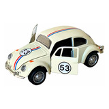 Fusca 53 Herbie Miniatura Coleção Escala 1 32 Metal Novidade