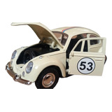 Fusca Herbie Miniatura De Coleção Escala 1 32 Case Grátis