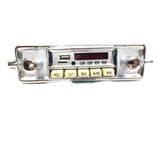 Fusca Rádio Retrô Com Bluetooth Usb Digital Som Estéreo