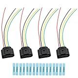 FUSCH 4Pcs Conector De Bobina De Ignição Pigtail Wire Harness Compatível Com Audi A3 A8 R8 S4 S5 Q7 Tt Vw Jetta Golf Passat Cc Tiguan Substituir 1J0973724