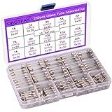 Fusível De Tubo De Vidro De Sopro Rápido 250 Peças Kit Sortido 250V 1A- 2A- 3A- 5A- 6A- 7A- 8A- 10A- 15A- 20A- 6x30mm- 250V 1A- 5A- 10A- 15A- 20A- 5x20mm Ted Lele -5 X 20 Mm E 6 X 30 Mm-