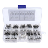Fusível De Vidro 6x30 250v Kit C 72 Pçs Variados