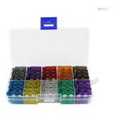 Fusivel Medio Lamina Veiculos Kit Com 100 Pçs Acomp Estojo
