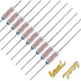 Fusível Térmico 240 c 10a 250v 10 Pçs 20 Terminais Luva