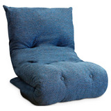 Futon Colchonete Dobrável Enrolável De Espuma Solteiro Azul