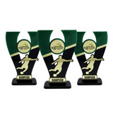 Futsal E Futebol Troféus Personalizados 20cm Kit C 3und