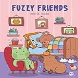 Fuzzy Friends Para Colorir
