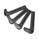 Fydun 2 Pares Protetores De Skate Capas Portáteis Para Lâmina De Skate No Gelo Protetor Ajustável De Lâmina De Skate Para Patins De Hóquei Patins Artísticos Patins De Gelo