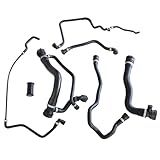 FZJDSD Kit De Tubo De Mangueira De água De Arrefecimento Do Radiador -7 Mangueiras- Compatível Com BMW 550i 650i 2006 2007 2008 2009 2010 Substituir 17127542540 11531436409 17127519248 1712753409 917