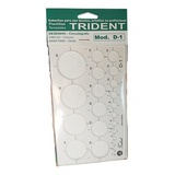 Gabarito Desetec Trident D1 Círculos Bolometro Circulografo