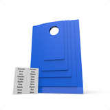 Gabarito Molde Para Dobrar Roupa Dobrador De Roupa Azul 5 Moldes