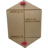 Gabarito Para Confecção De Pipa Latão 72 Cm Bambu X Bambu