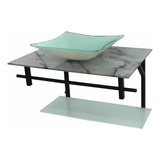 Gabinete Banheiro 40cm suporte cuba prateleira valvula link